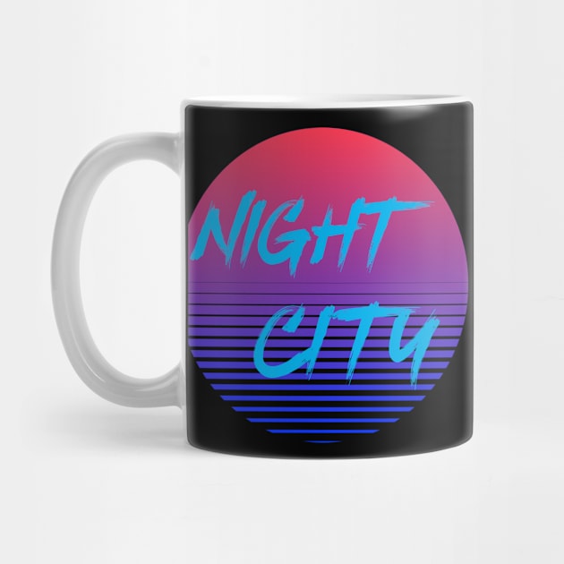 Night City Cyberpunk 80s retro by Tip Top Tee's